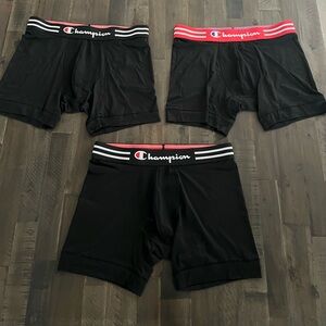MENS CHAMPION ATHLETIC POLYESTER BOXER BRIEFS
